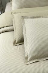 Sarev Fancy Stripe King Size Bej Nevresim Takımı