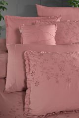 Sarev Peşte Percale Nevresim Takımı - Pembe