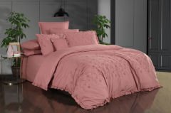 Sarev Peşte Percale Nevresim Takımı - Pembe