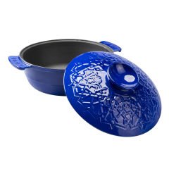 Lava Anatolia Selçuklu Majolica Mavi Güveci Çap (Ø)26 cm.