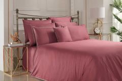 Sarev Sartoria King Size Saten Nevresim Takımı - Pembe