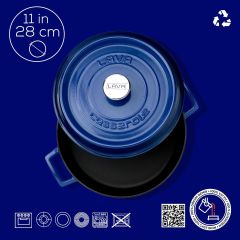 Lava Döküm Çok Amaçlı Yayvan Tencere. Trendy Serisi Çap(Ø)28cm.
