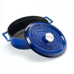 Lava Döküm Trendy Oval Tencere - Mavi