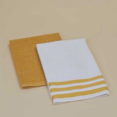 Nova Mutfak Havlusu 2'li Set 40x60 cm - Sarı