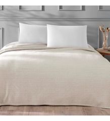 Linens Casilla Çift Kişilik Çok Amaçlı Örtü Bej